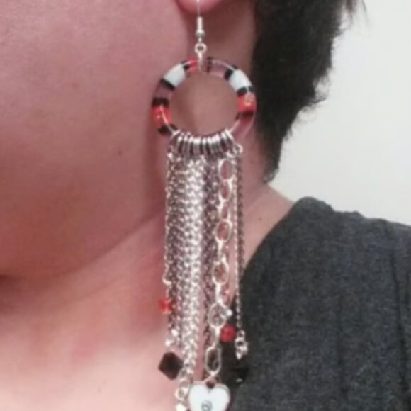 Glass Meets Metals Original Earrings - Picture 5 of 5